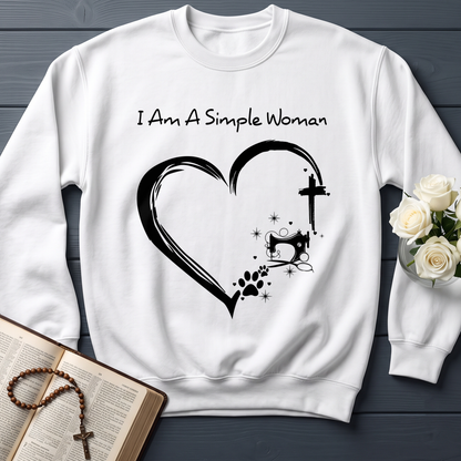 I'm A Simple Woman Cross Sewing Machine Dog Cat 01
