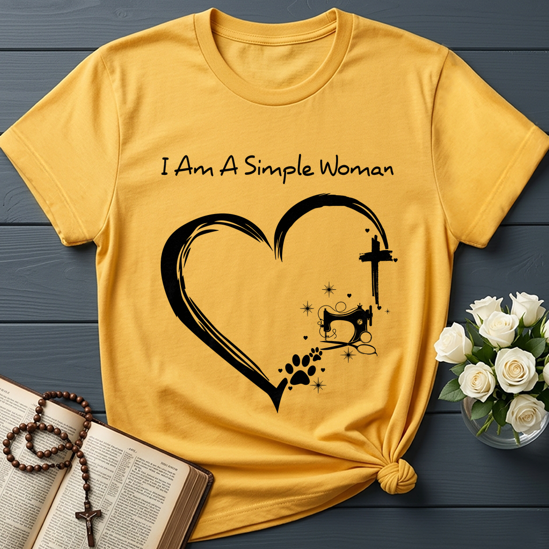I'm A Simple Woman Cross Sewing Machine Dog Cat 01