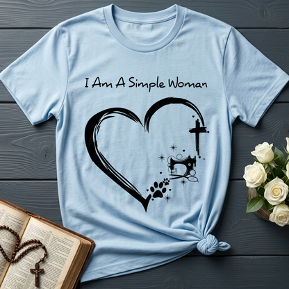 I'm A Simple Woman Cross Sewing Machine Dog Cat 01