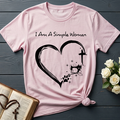 I'm A Simple Woman Cross Sewing Machine Dog Cat 01