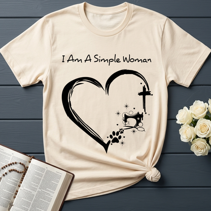 I'm A Simple Woman Cross Sewing Machine Dog Cat 01
