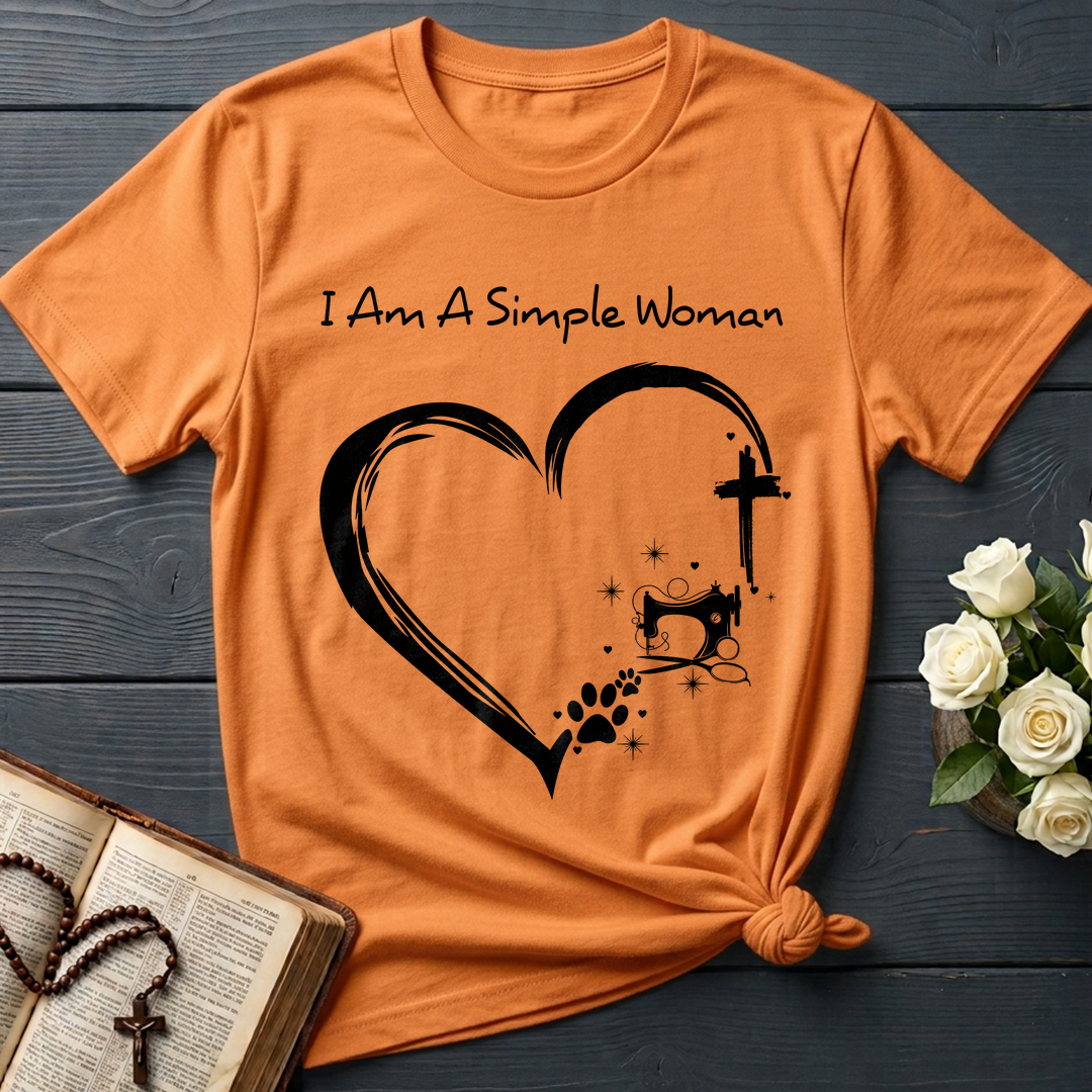 I'm A Simple Woman Cross Sewing Machine Dog Cat 01