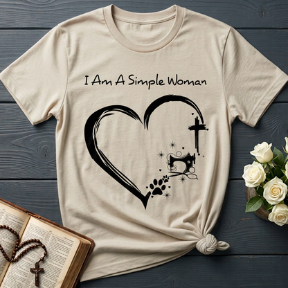 I'm A Simple Woman Cross Sewing Machine Dog Cat 01