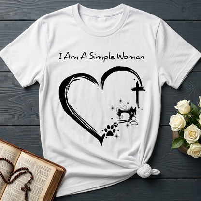I'm A Simple Woman Cross Sewing Machine Dog Cat 01