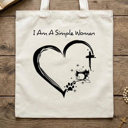 I'm A Simple Woman Cross Sewing Machine Dog Cat 01