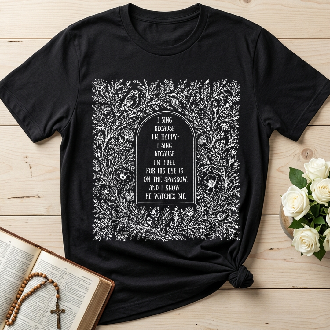 I Sing Because I'm Happy I Sing Because I'm Free For His Eye Is On The Sparrow And I Know He Watches Me 01