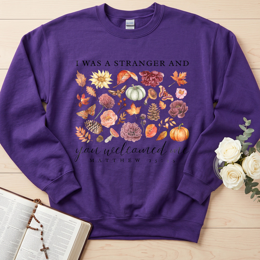 I Was A Stranger And You Welcomed Me Matthew 25.35 01