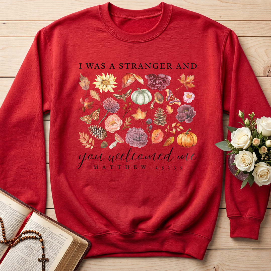 I Was A Stranger And You Welcomed Me Matthew 25.35 01