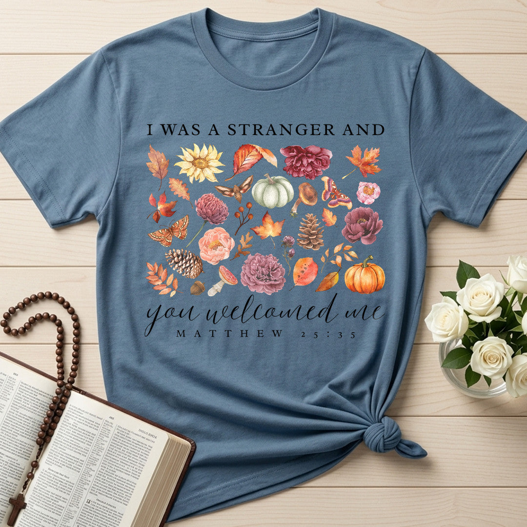 I Was A Stranger And You Welcomed Me Matthew 25.35 01