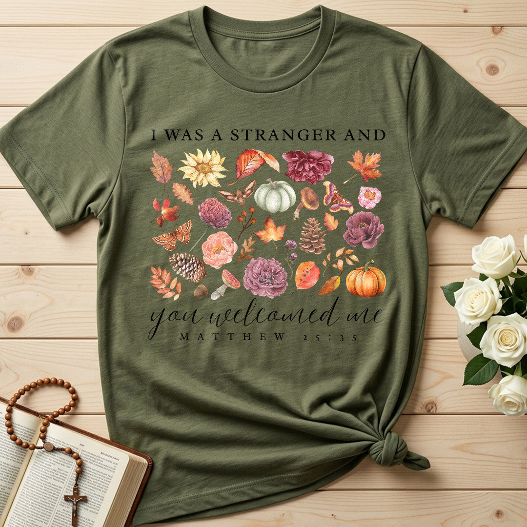 I Was A Stranger And You Welcomed Me Matthew 25.35 01