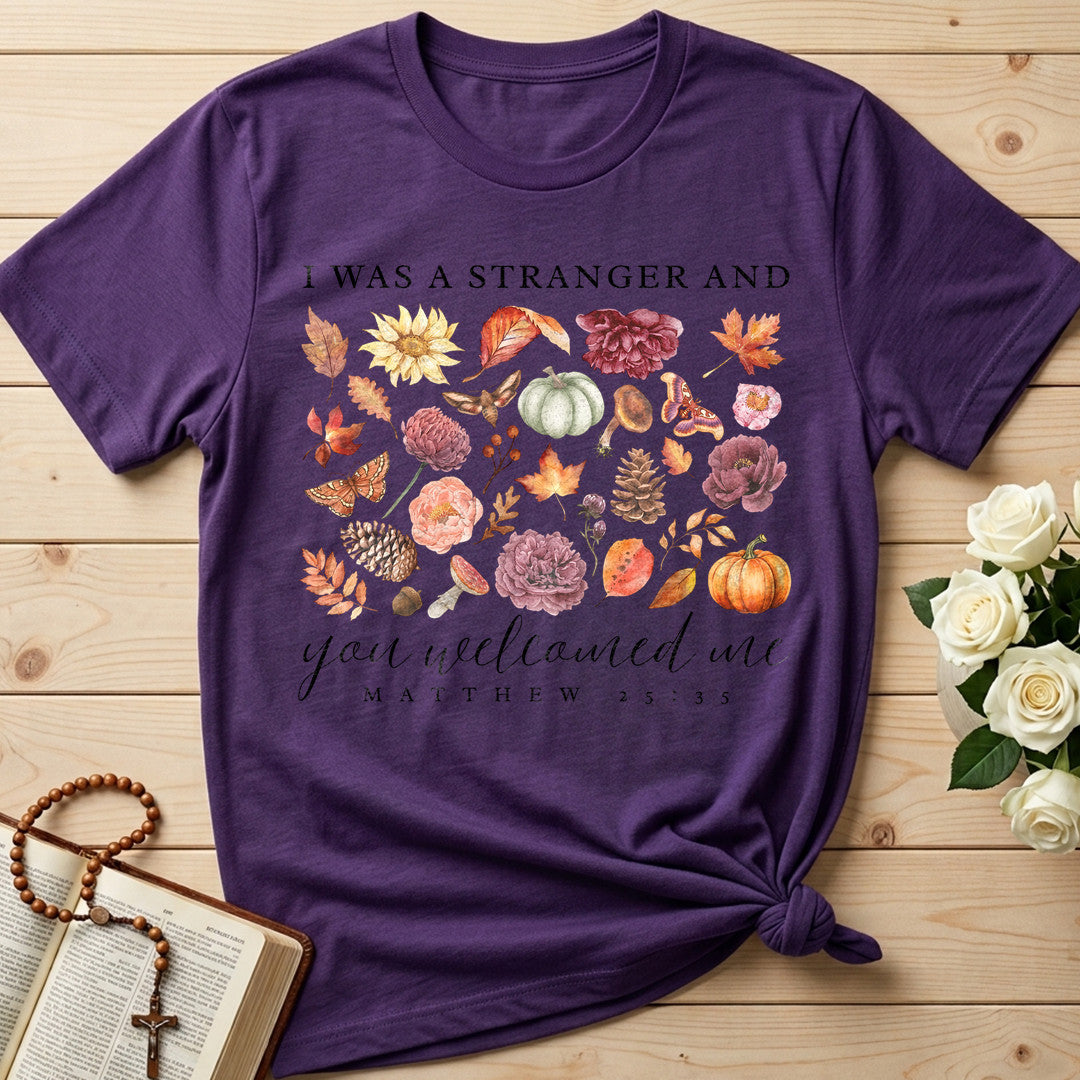 I Was A Stranger And You Welcomed Me Matthew 25.35 01