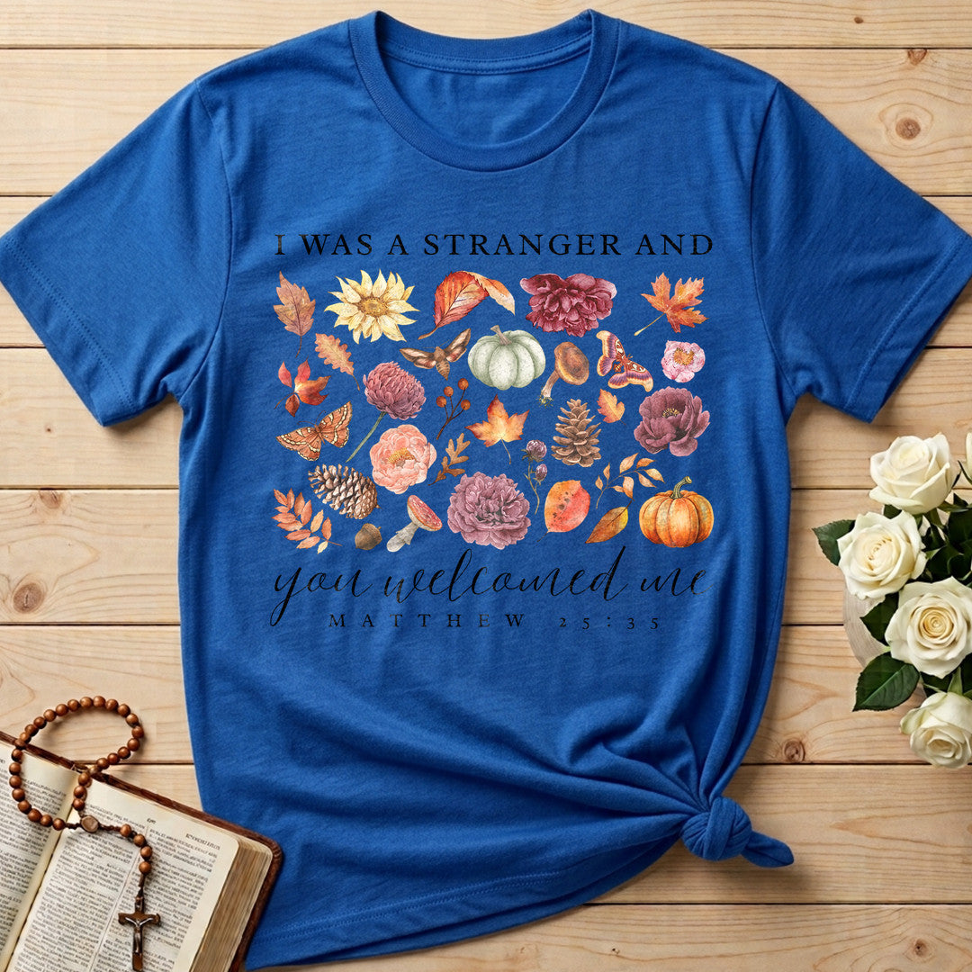 I Was A Stranger And You Welcomed Me Matthew 25.35 01