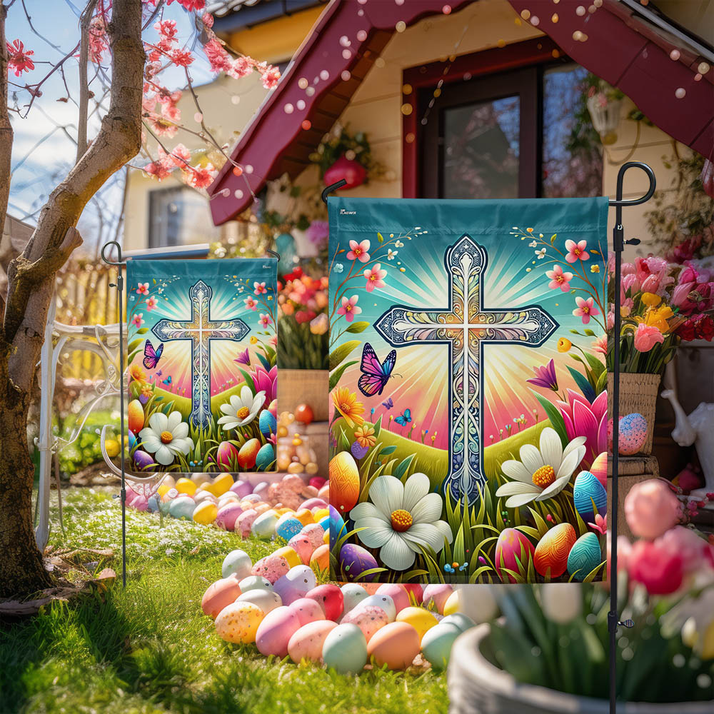 FLAGWIX  Easter Christian Cross Resurrection of Jesus Flag