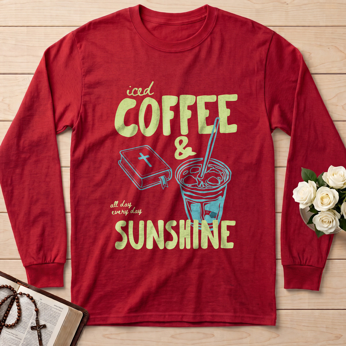 Iced Coffee All Day Every Day Sunshine 01