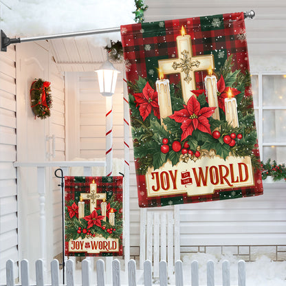 Joy To The World Keep Christ In Christmas Flag