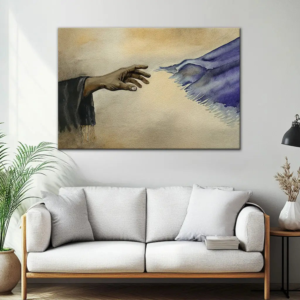 If Only I Could Touch The Hem Of His Garment Wall Art Canvas