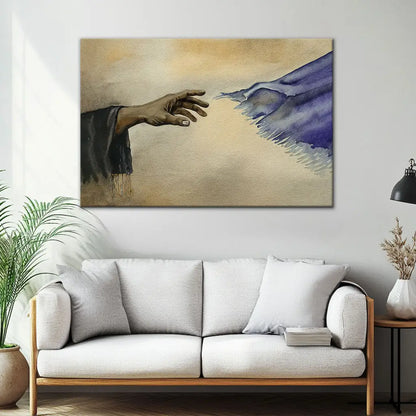 If Only I Could Touch The Hem Of His Garment Wall Art Canvas