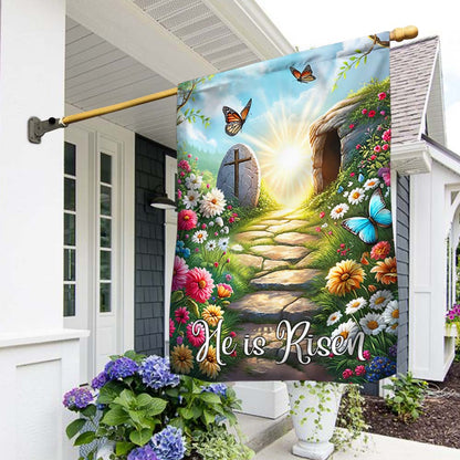 FLAGWIX  Resurrection of Jesus Easter Day He Is Risen Christian Flag