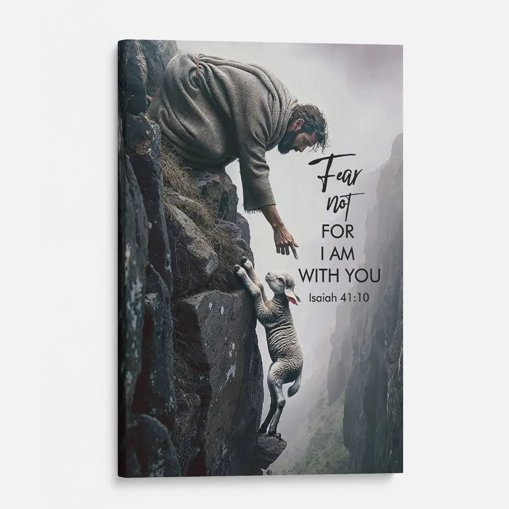 Isaiah 41:10 Fear Not, For I Am With You Canvas Wall Art