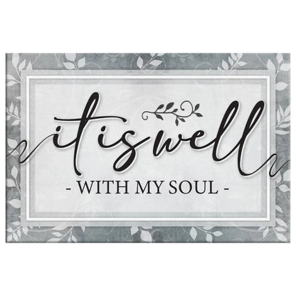 It is Well With My Soul Modern Christian Wall Art Canvas