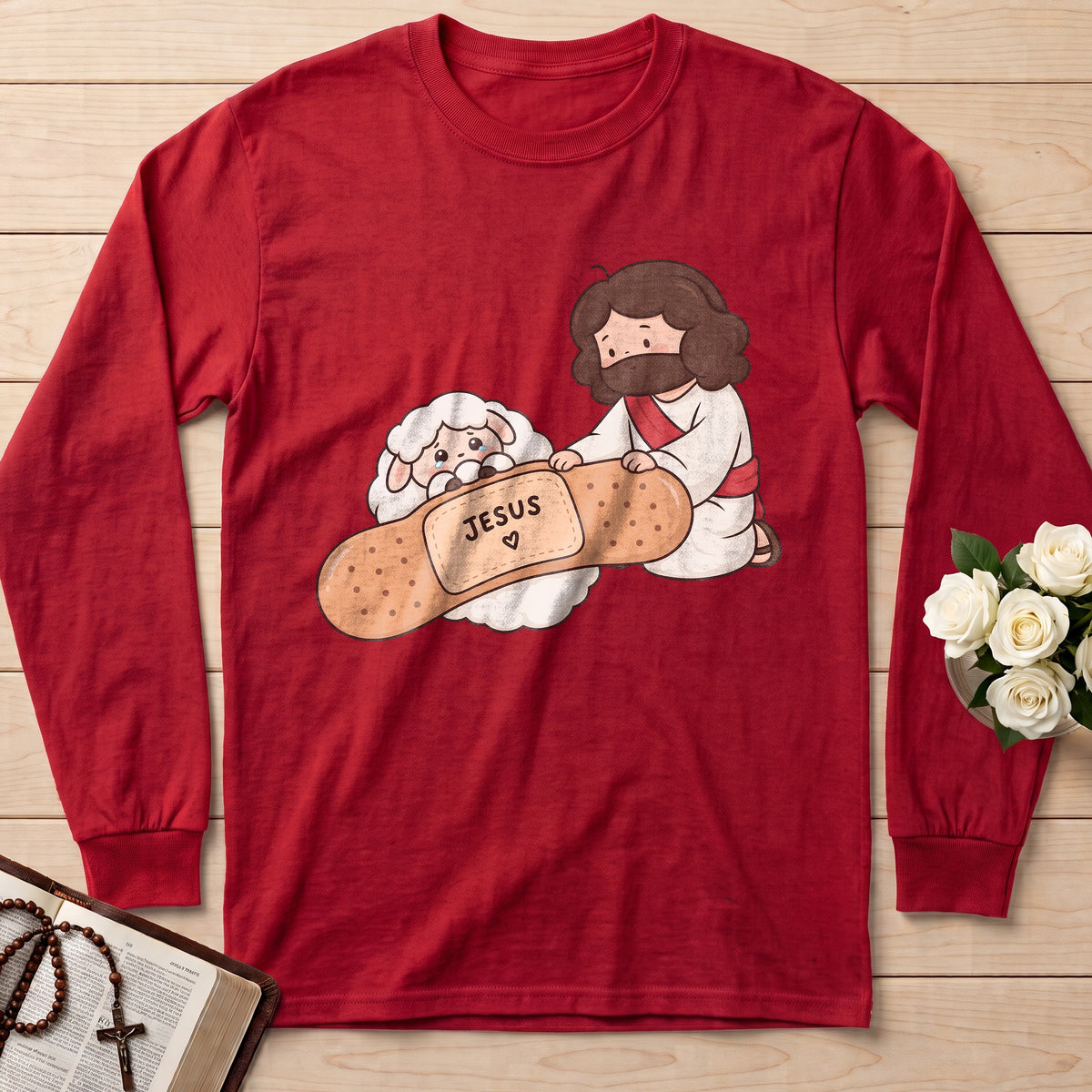 Jesus And Sheep 03