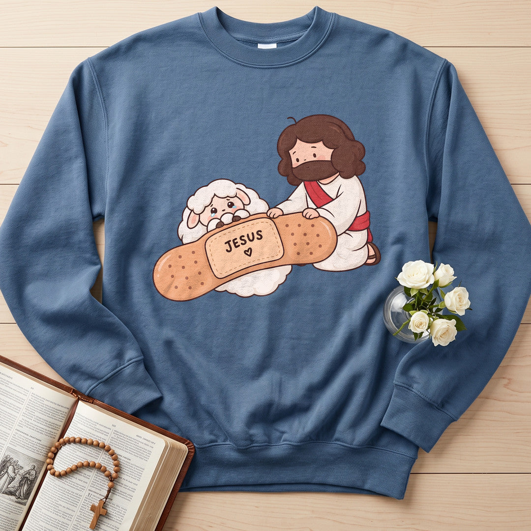 Jesus And Sheep 03