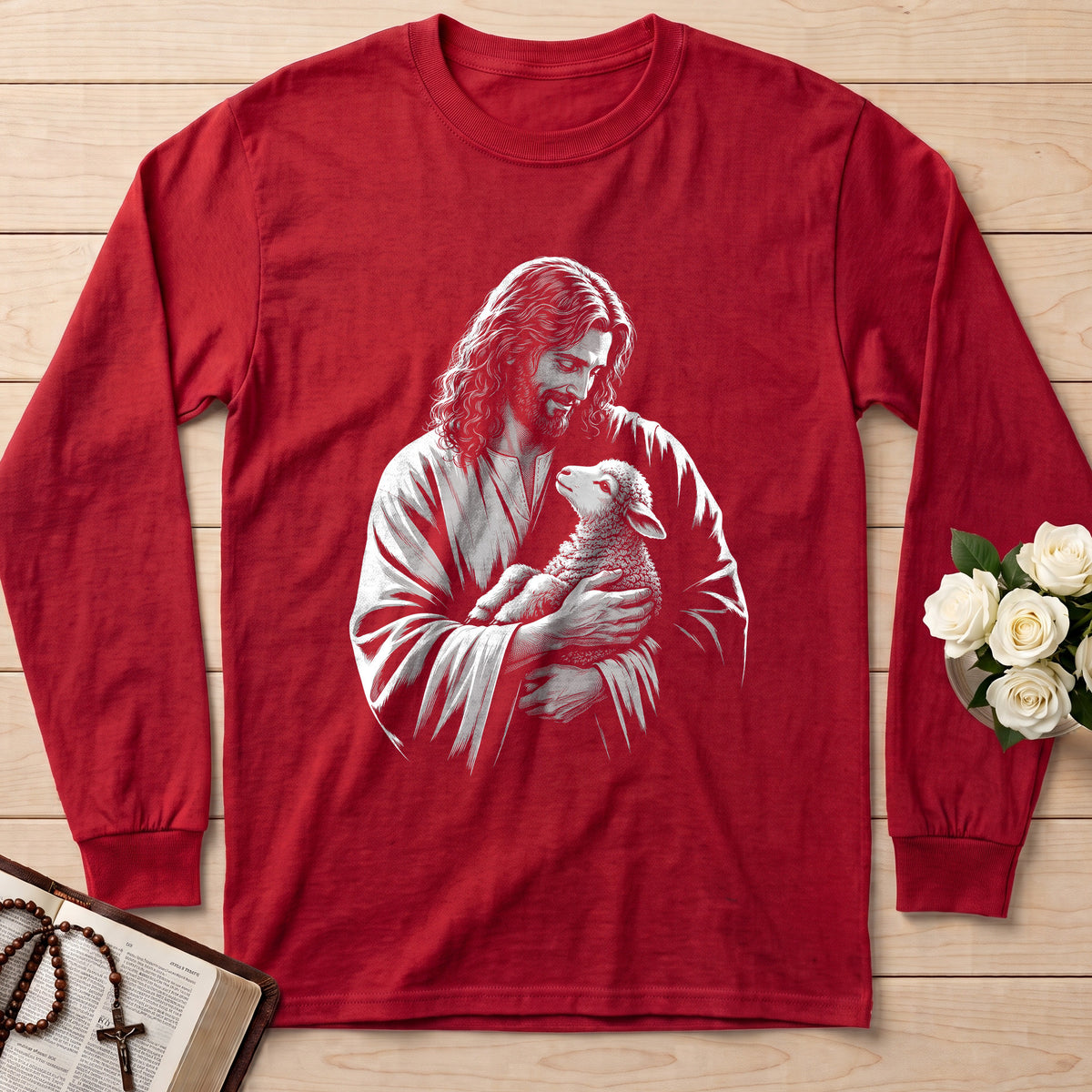 Jesus And Sheep 04