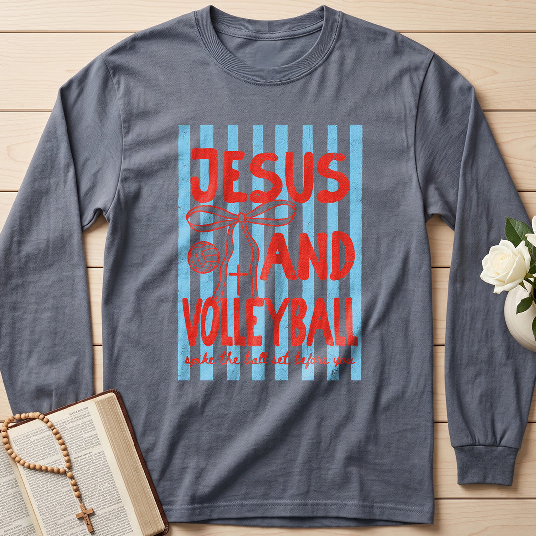 Jesus And Volleyball Spike The Ball Set Before You 01