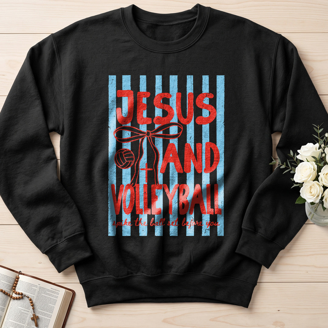 Jesus And Volleyball Spike The Ball Set Before You 01