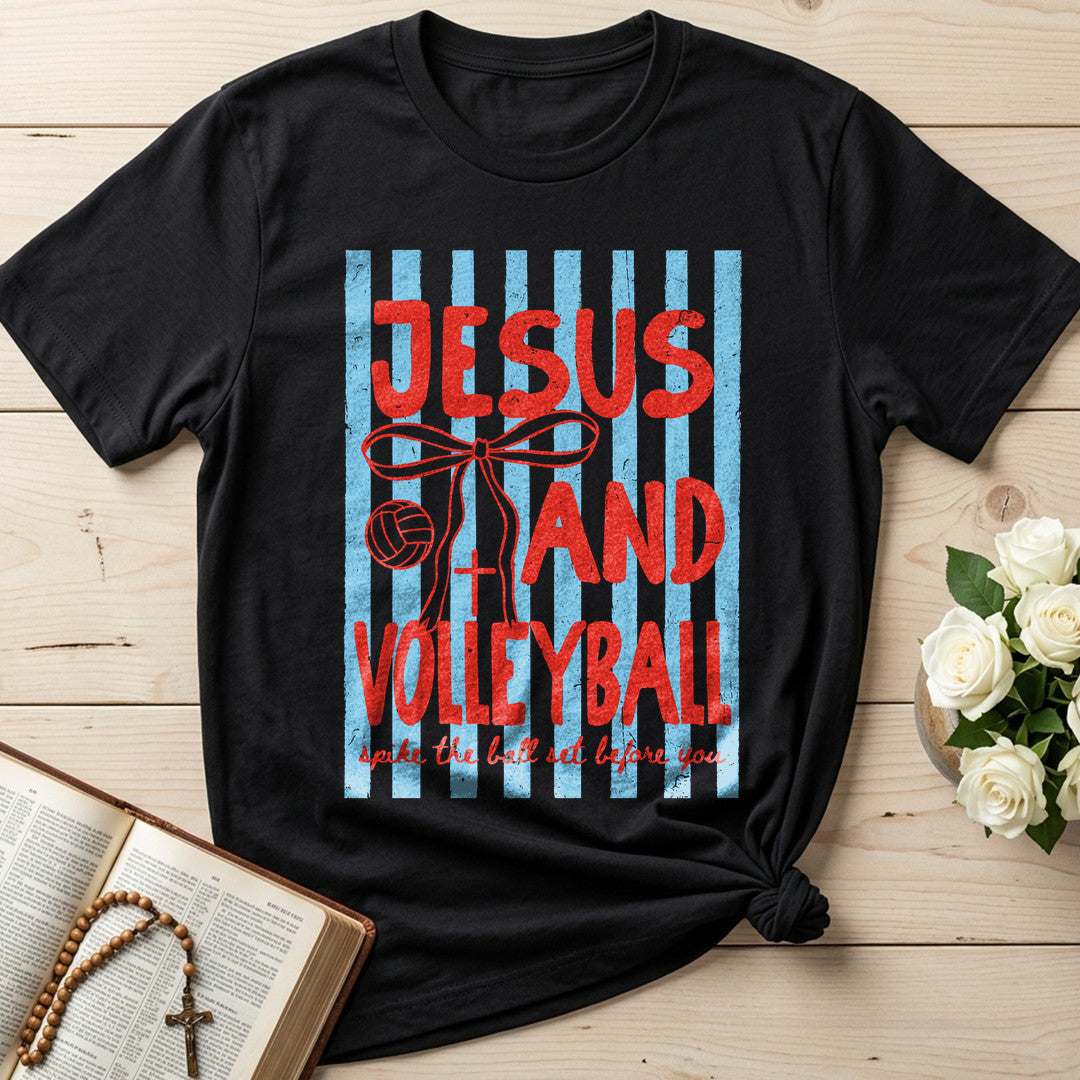 Jesus And Volleyball Spike The Ball Set Before You 01