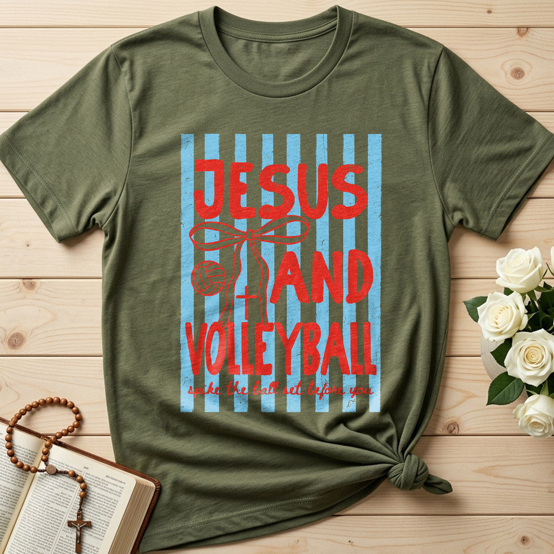 Jesus And Volleyball Spike The Ball Set Before You 01