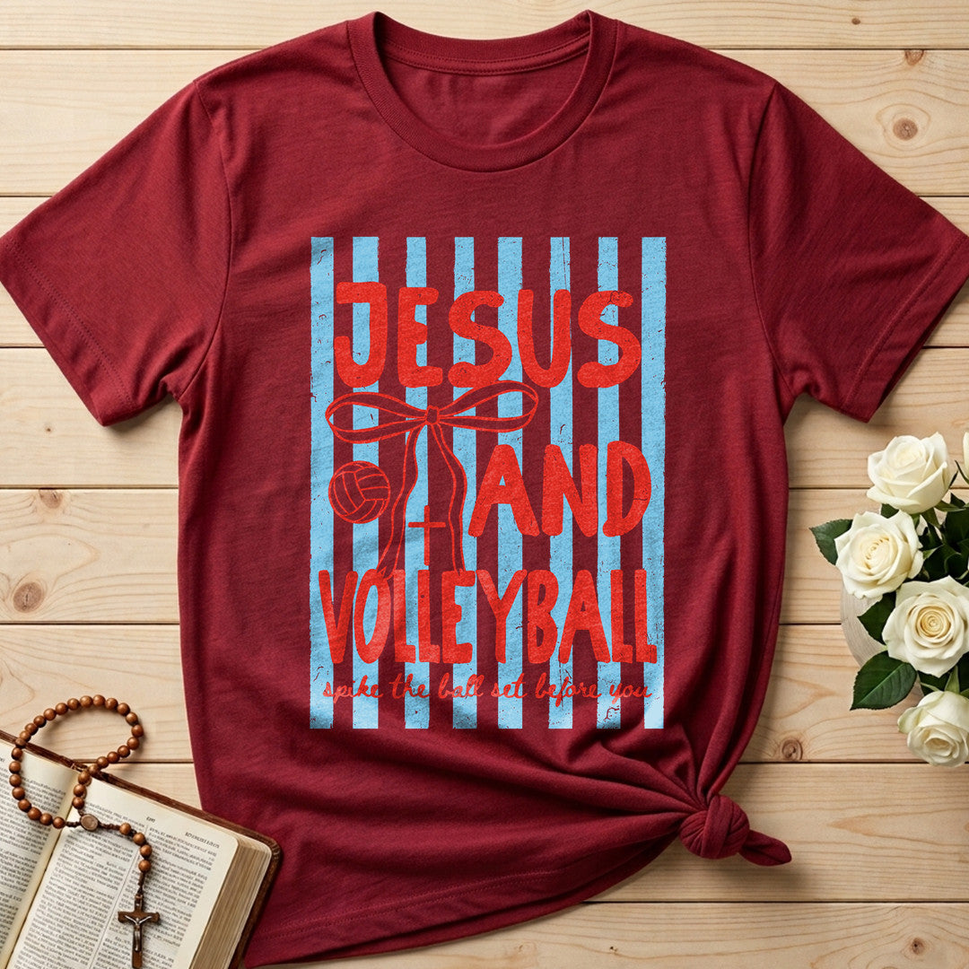 Jesus And Volleyball Spike The Ball Set Before You 01