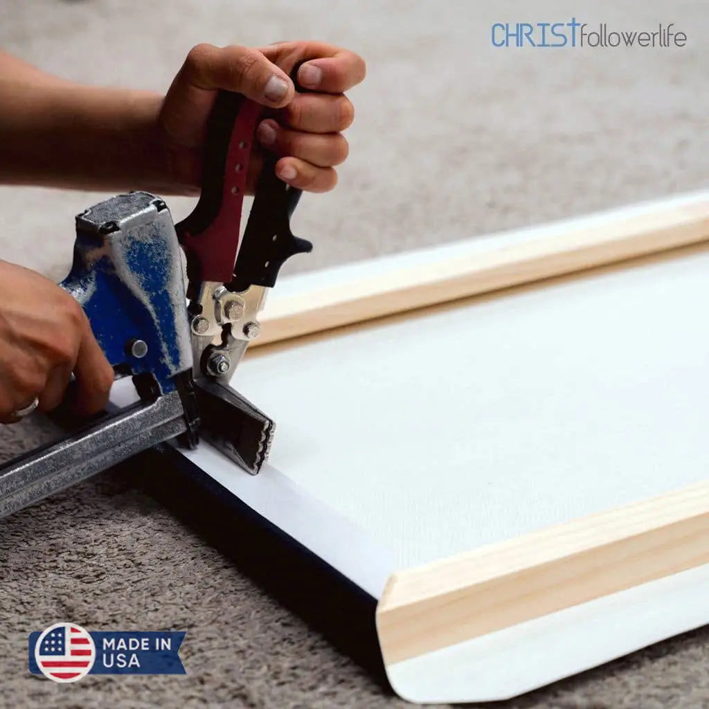 Jesus Carrying Lost Sheep Wall Art Canvas