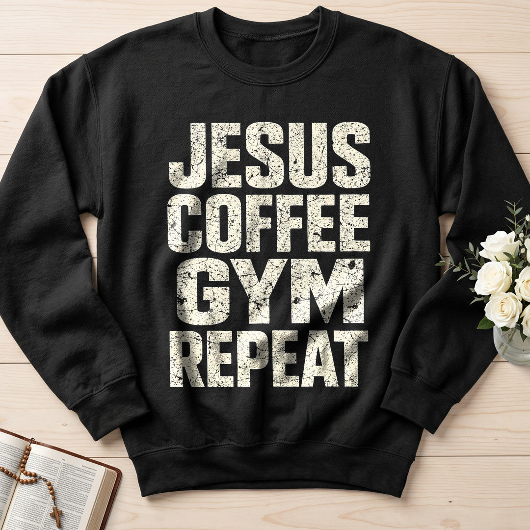 Jesus Coffee Gym Repeat 01