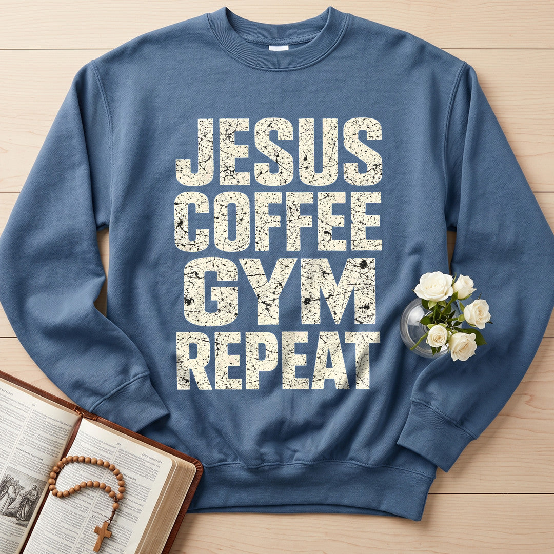 Jesus Coffee Gym Repeat 01
