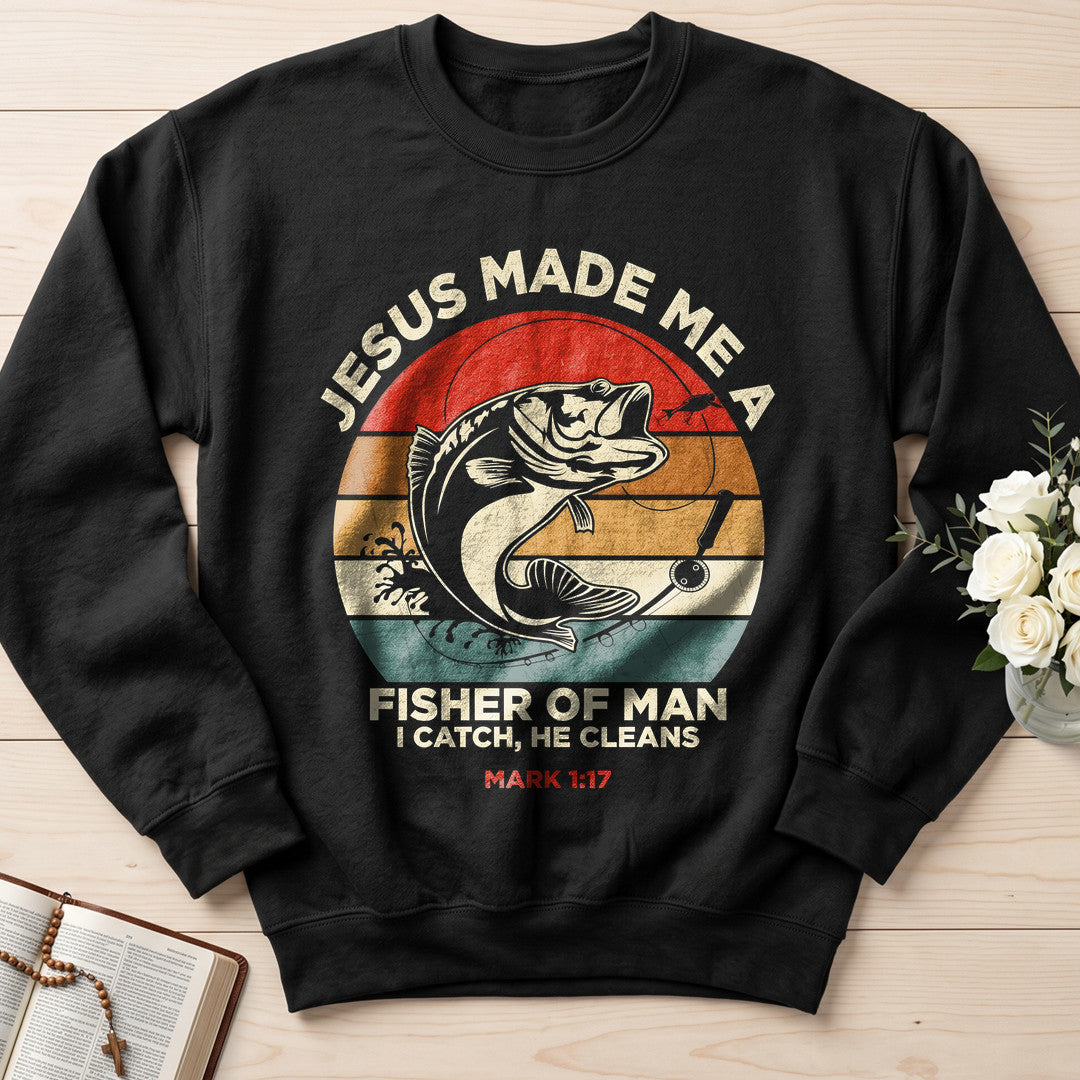 Jesus Made Me A Fisher Of Man I Catch He Cleans Mark 1.17 01