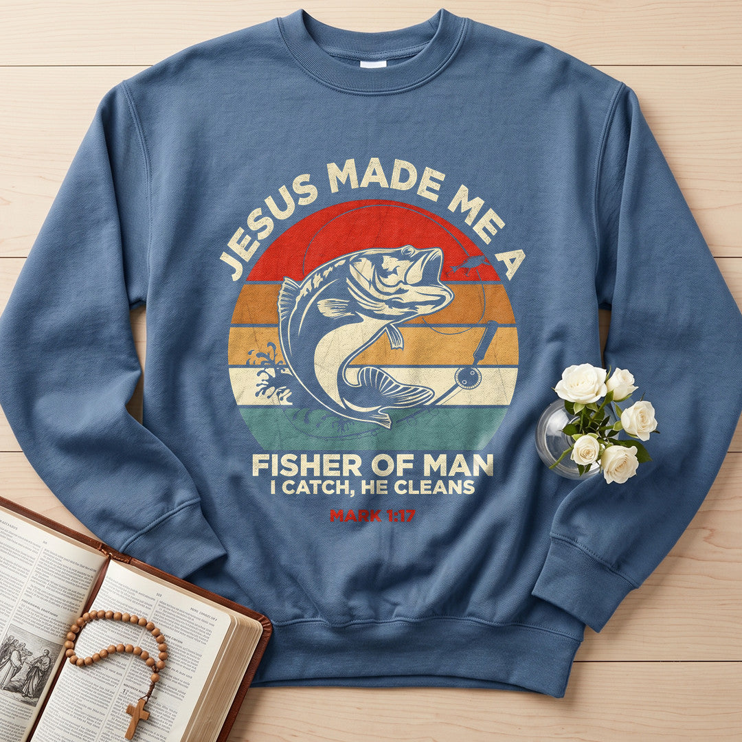 Jesus Made Me A Fisher Of Man I Catch He Cleans Mark 1.17 01