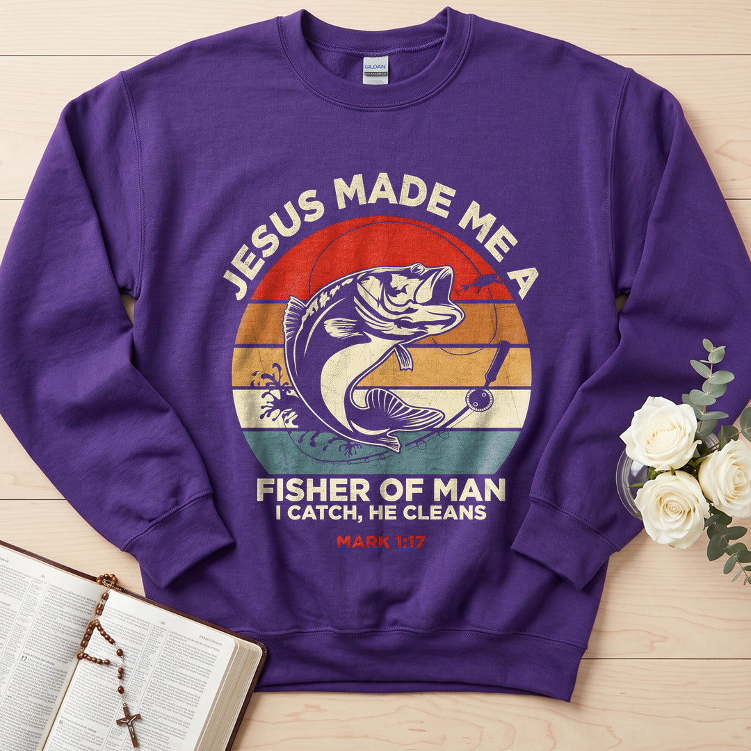 Jesus Made Me A Fisher Of Man I Catch He Cleans Mark 1.17 01