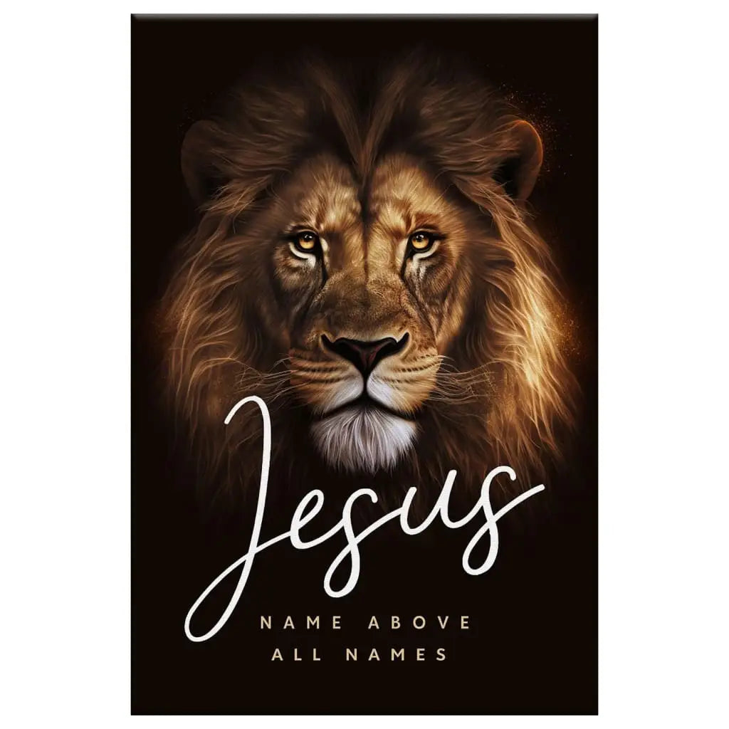 Jesus Name Above All Names, Lion Of Judah Picture, Wall Art Canvas