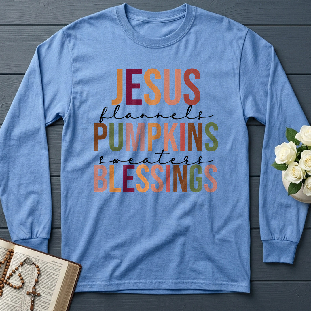 Jesus  Pumpkins  Blessings Flannels Sweaters 01