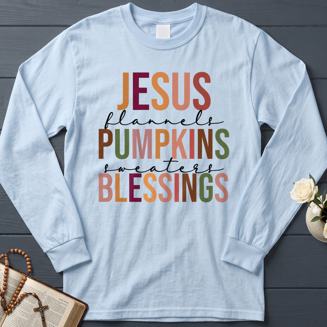 Jesus  Pumpkins  Blessings Flannels Sweaters 01
