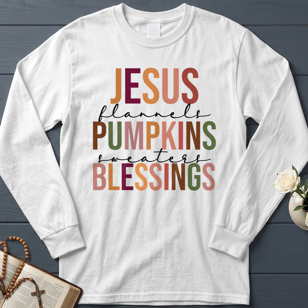 Jesus  Pumpkins  Blessings Flannels Sweaters 01