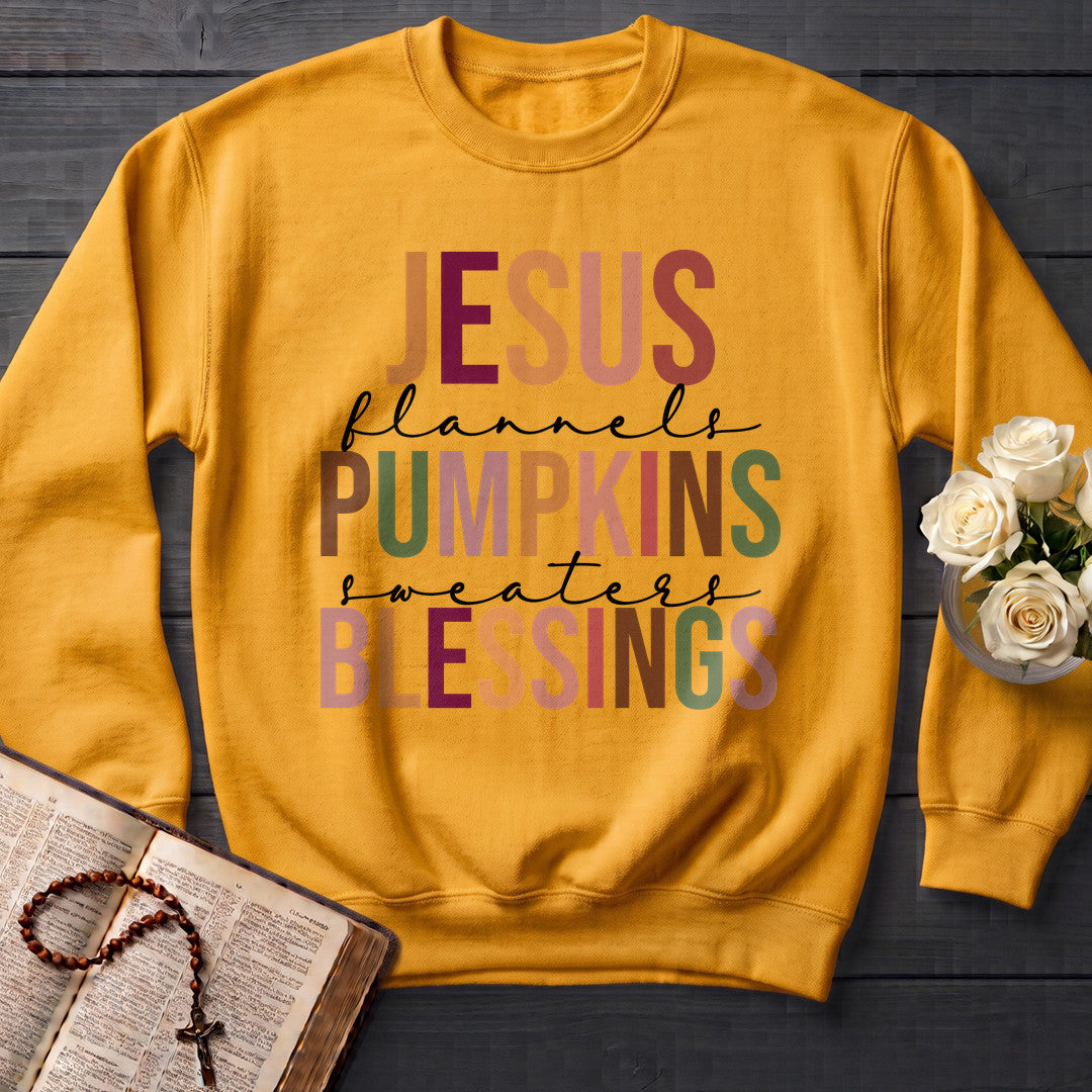 Jesus  Pumpkins  Blessings Flannels Sweaters 01