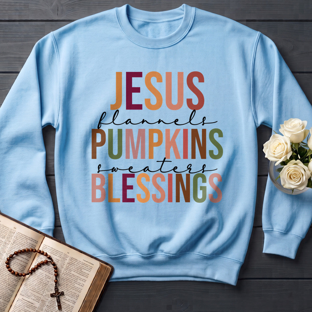 Jesus  Pumpkins  Blessings Flannels Sweaters 01