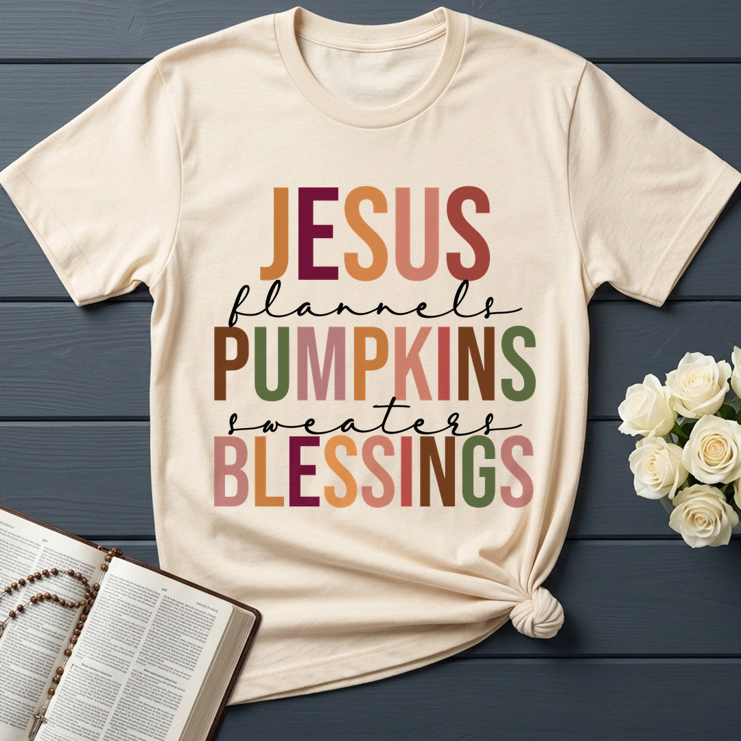 Jesus  Pumpkins  Blessings Flannels Sweaters 01