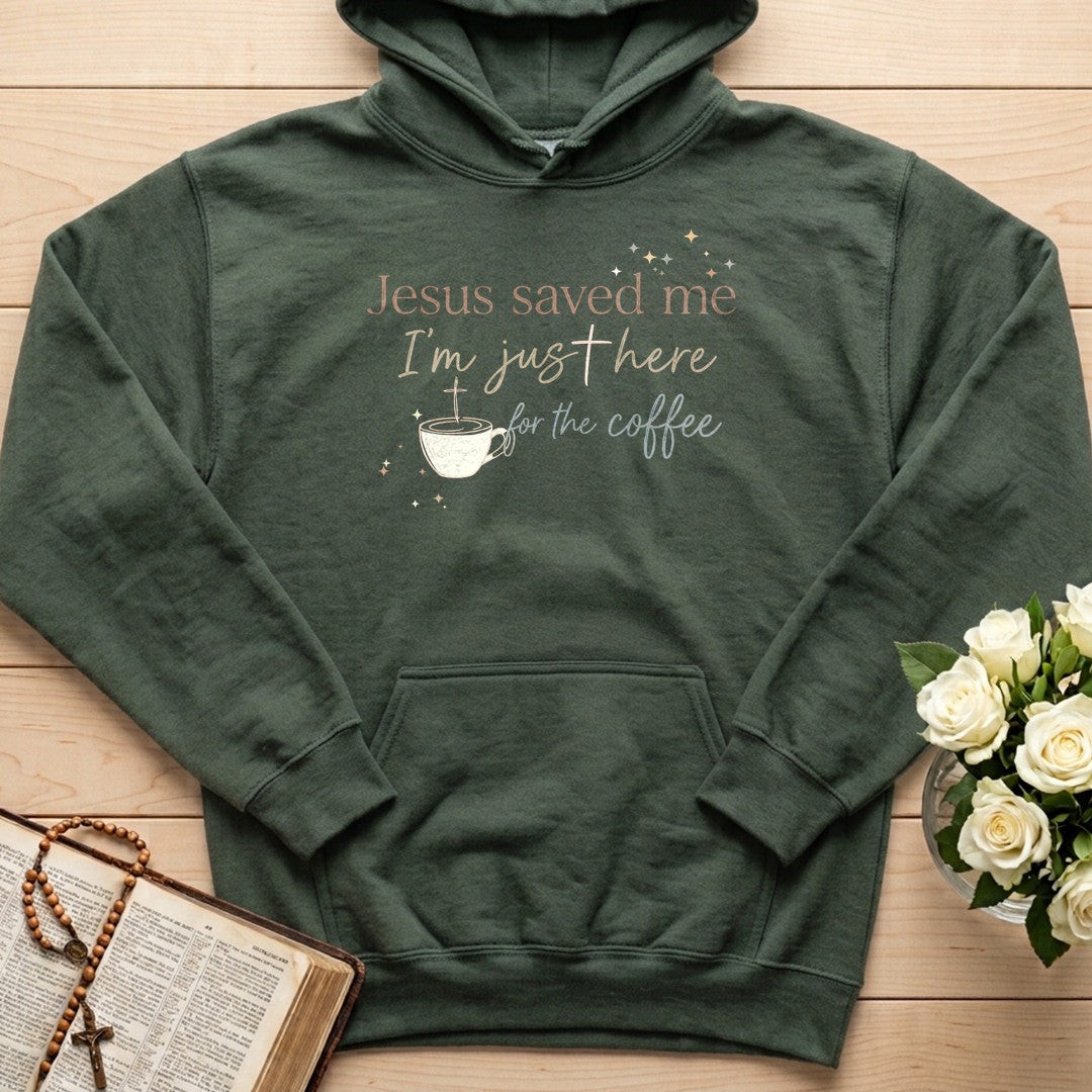 Jesus Saved Me I'm Just Here For The Coffee 01