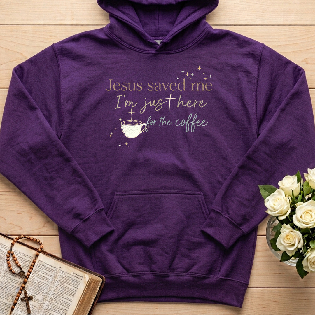 Jesus Saved Me I'm Just Here For The Coffee 01