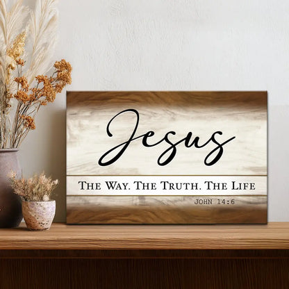 Jesus – The Way, The Truth, The Life - Christian Wall Art Canvas