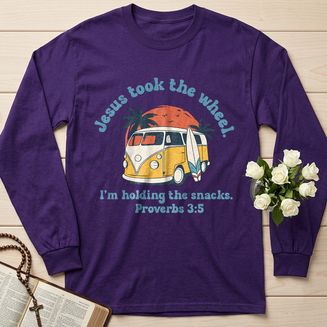 Jesus Took The Wheel I'm Holding The Snacks Proverbs 3.5 01
