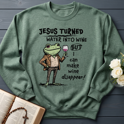 Jesus Turned Water Into Wine But I Can Make Wine Disappear 01